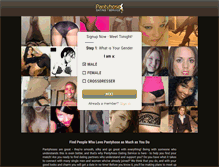 Tablet Screenshot of pantyhosedatingservice.com